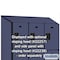 Salsbury Industries Wardrobe Locker, 45" W, 24" D, 76" H, (3) Wide, (9) Openings, Blue 23364BLU - alternate 5